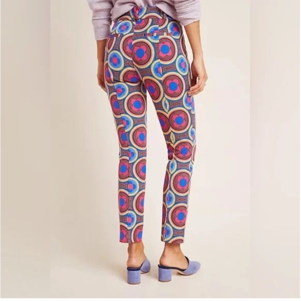 Anthropologie Multicolor Patterned Ankle Pants - Picture 4 of 4